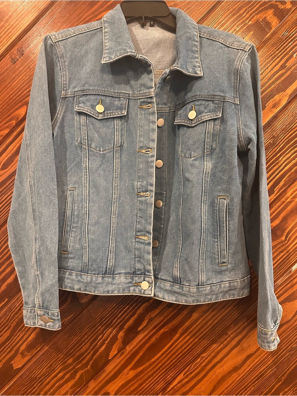 Classic Light Blue Denim Jacket - Women's Jean Coat